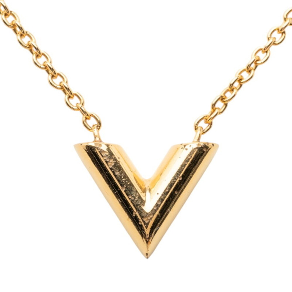 LOUIS VUITTON Gold Necklace - Picture 2 of 7